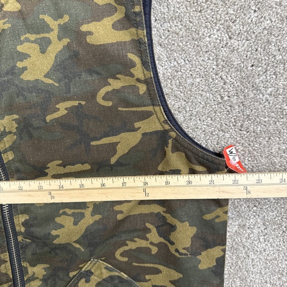 Taylor Stitch Men's 40 Workhorse Full‎ Zip Vest Camo Boss Duck Quilt Lined NEW - Picture 6 of 9